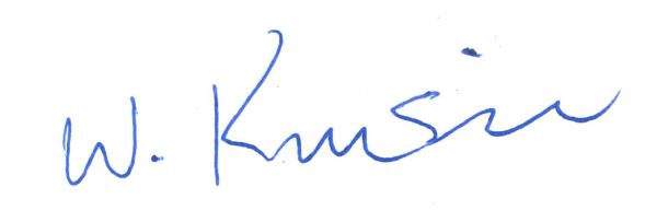 Walter Kresic signature